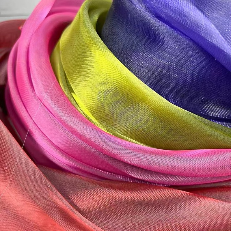 Crystal Mesh Fabric - Siateczka Mistlace z błyszczącymi kryształkami, przezroczysta