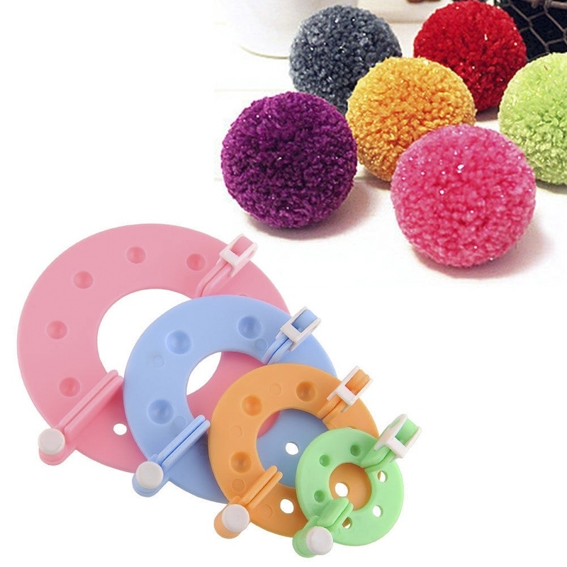 Pom Pom Maker Tool - 8 SZTUK 4 rozmiary Fluff Ball