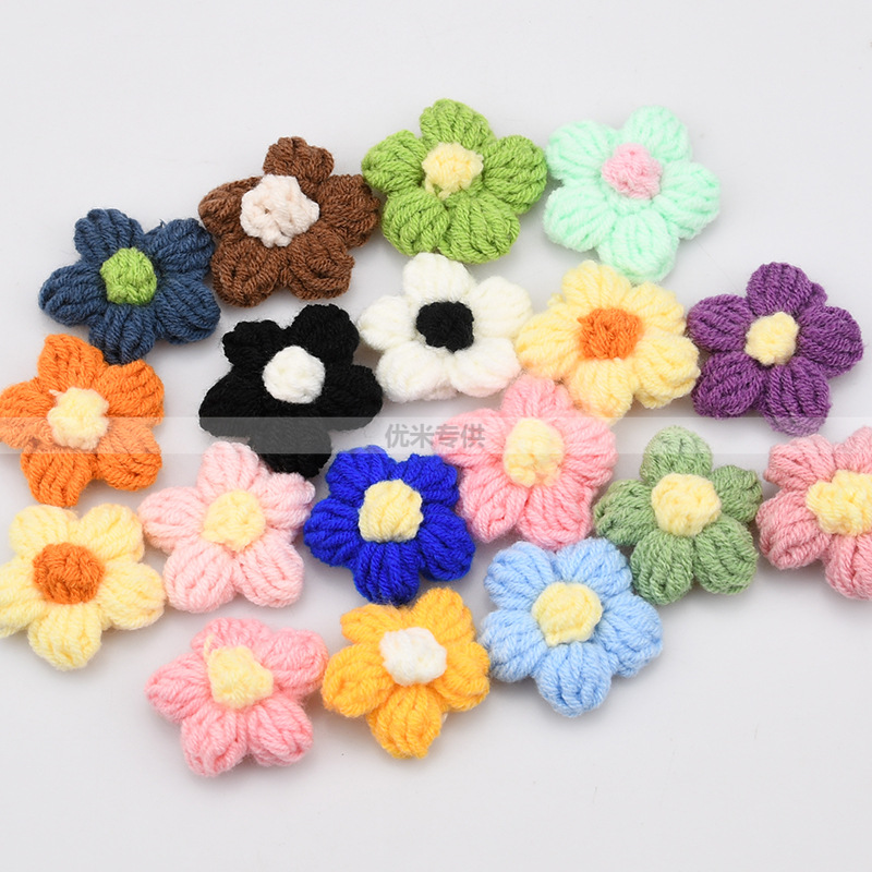 Craft Embellishments - Ręcznie Robione Aplikacje z Kwiatów z