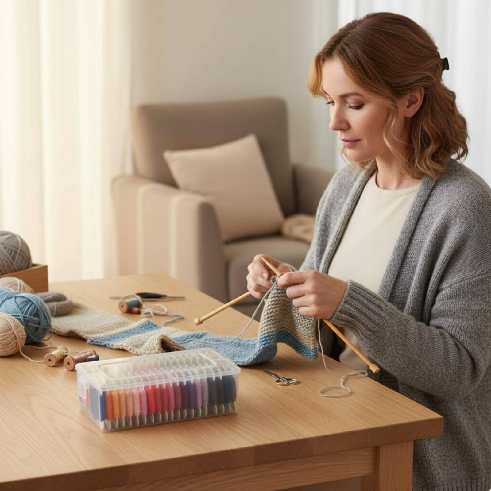 Embroidery Craft - Zestaw nici do haftowania, wielokolorowy zestaw