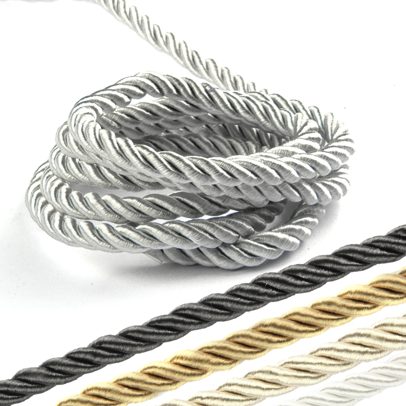 Cord Trim Twisted - 5YD/Lot 8mm Skręcona lina nylonowa do