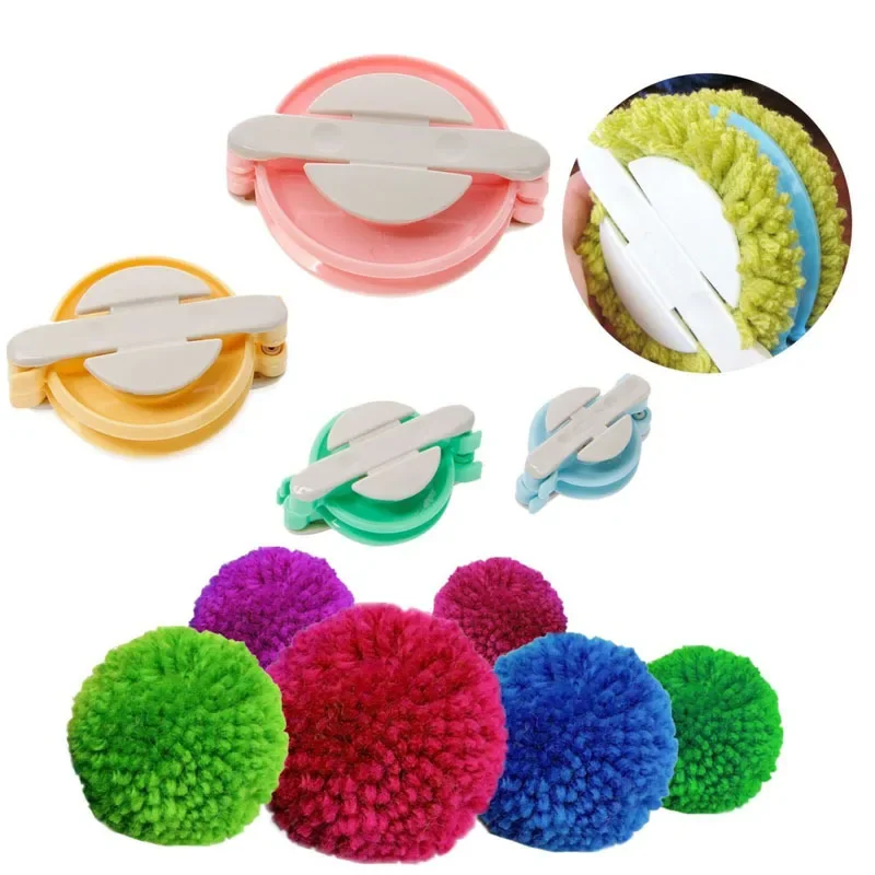 Pom Pom Maker Tool - Zestaw do robienia kulek z wełny