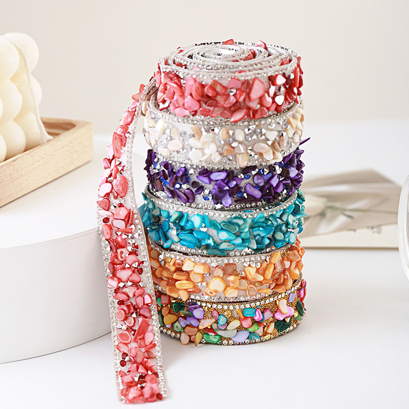 Embellishment Glue Craft - 90cm 2cm Kryształowa Taśma z Cyrkoniami