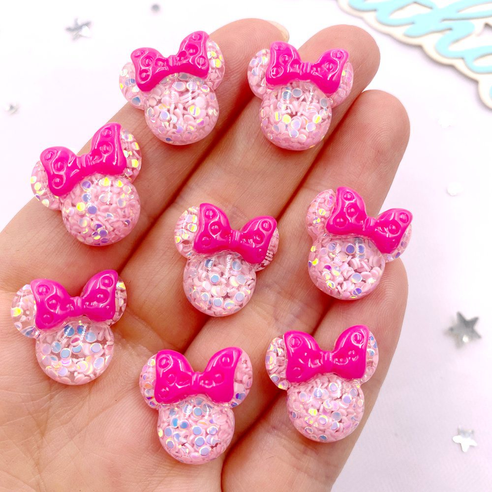 Embellishment Glue Craft - 20 sztuk kolorowa żywica Mini kokardka