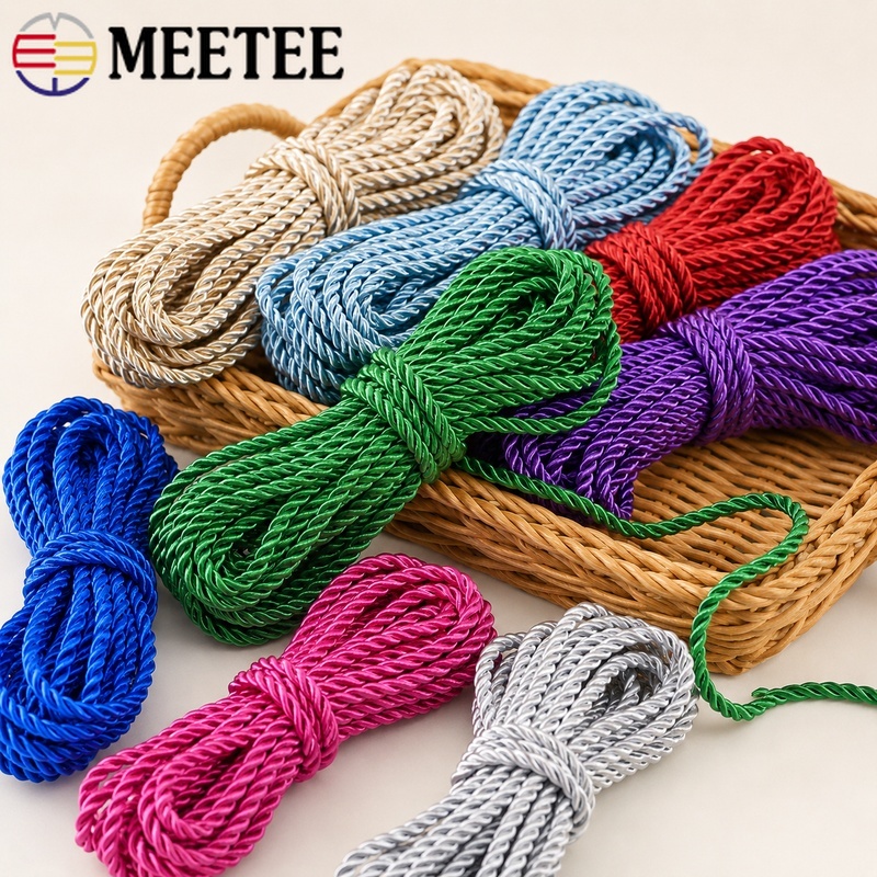 Cord Trim Twisted - Sznurek nylonowo-bawełniany skręcany 3-nitkowy 5mm 10/20M