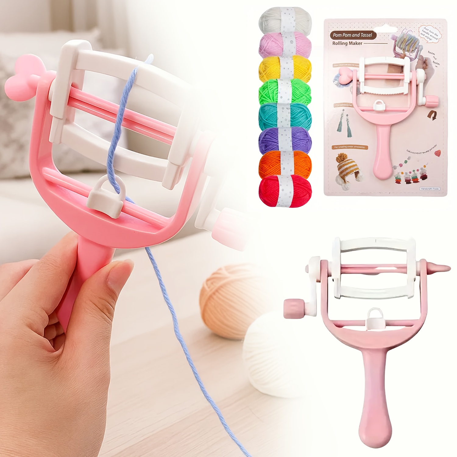 Pom Pom Maker Tool - Ręczna maszynka do robienia pomponów z