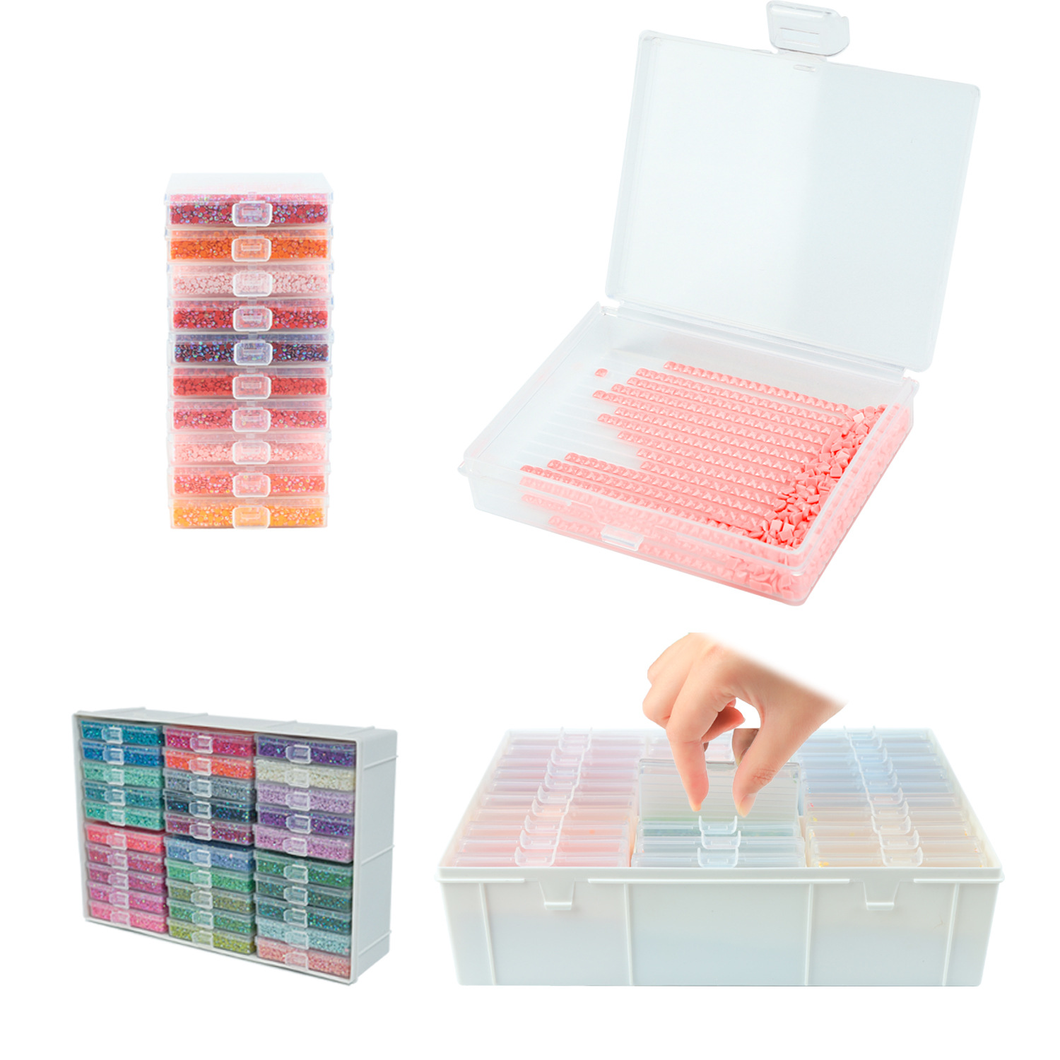 Craft Embellishment Storage - Zestaw tack do diamond painting z