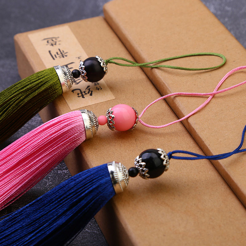 Beaded Trim Fringe - 1/3/5 szt. Jedwabne frędzle z chwostami,