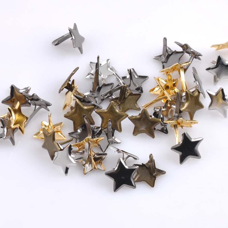 Embellishments For Scrapbooking - 50 sztuk mieszane pastelowe gwiazda Brad