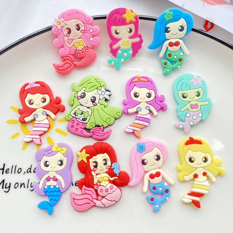 Embellishment Glue Craft - 10 szt. Nowa słodka kreskówka syrenka