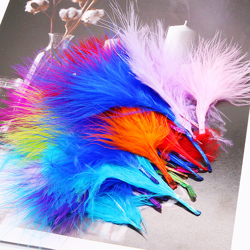 Feather Trim Marabou - 8-12cm kolorowe Plumas naturalne turcja marabut