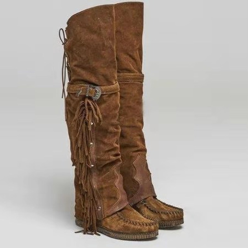 Tassel Fringe Trim - 2026 Nowe damskie kozaki za kolano