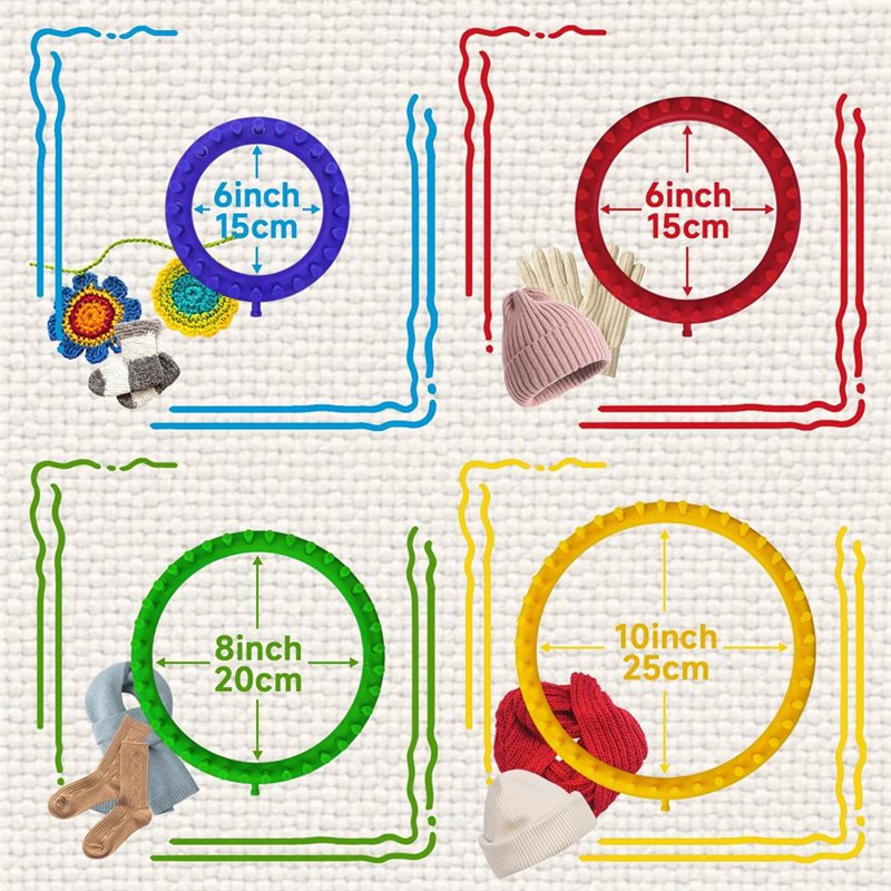 Pom Pom Maker Tool - 【ZESTAW】Narzędzie DIY do robienia czapek, szalików,