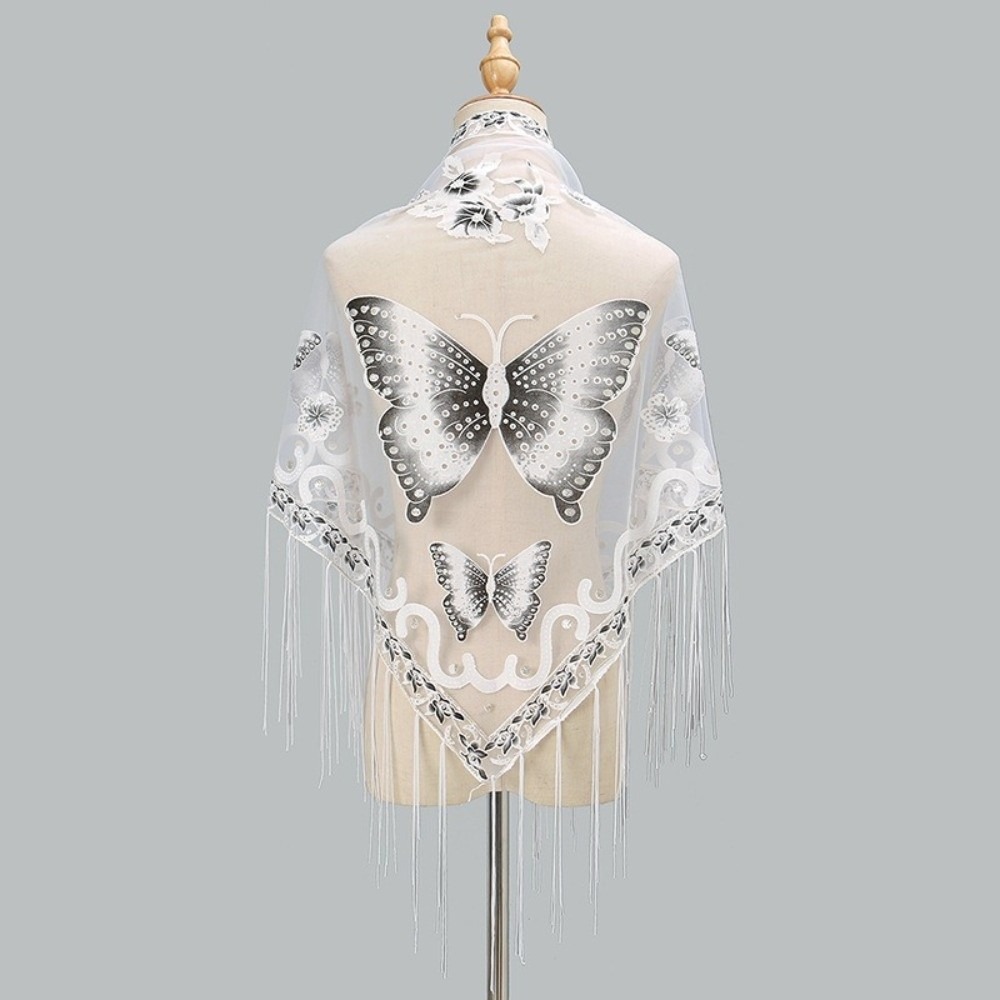Luksusowa ażurowa chusta z kwi – Tassel Fringe Trim recenzja i cena