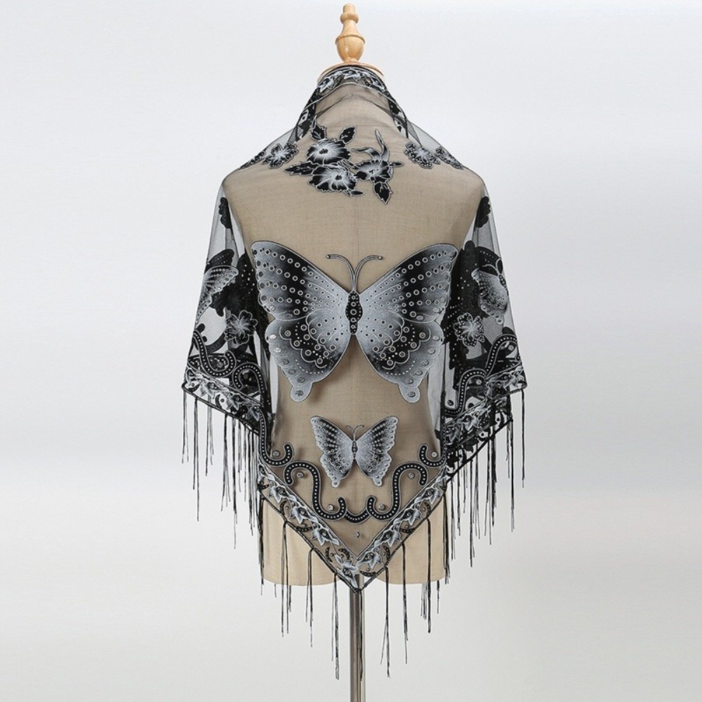 Luksusowa ażurowa chusta z kwi – Tassel Fringe Trim recenzja i cena
