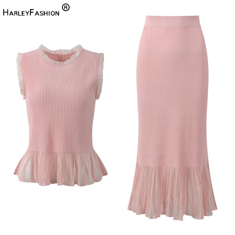 Letni damski komplet z koronko – Elastic Lace Trim recenzja i cena