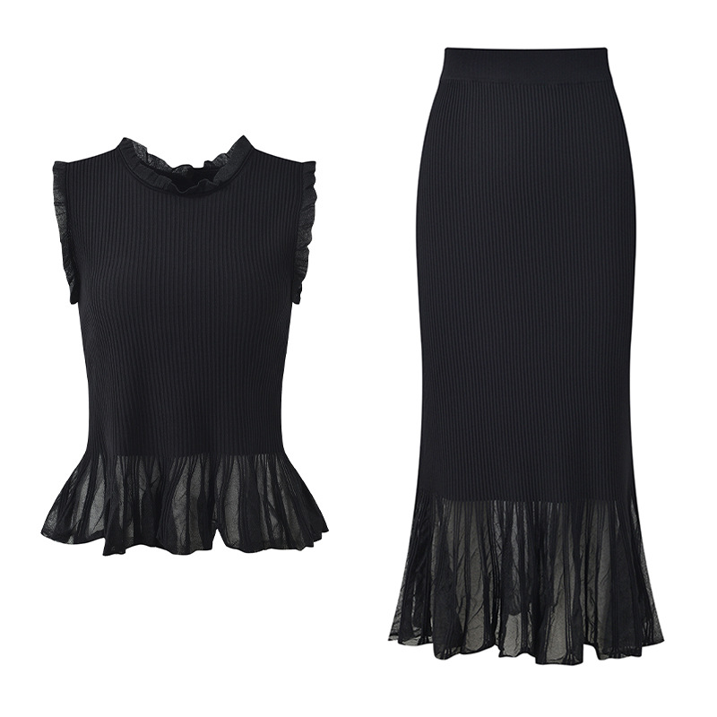 Letni damski komplet z koronko – Elastic Lace Trim recenzja i cena
