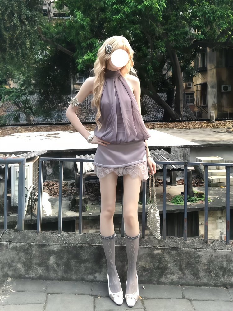 Słodki zestaw Lolita 2-częścio – Elastic Lace Trim recenzja i cena