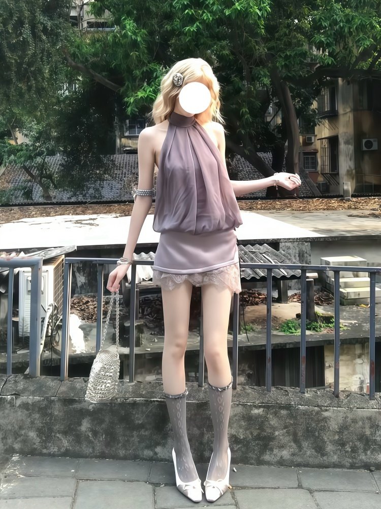 Słodki zestaw Lolita 2-częścio – Elastic Lace Trim recenzja i cena