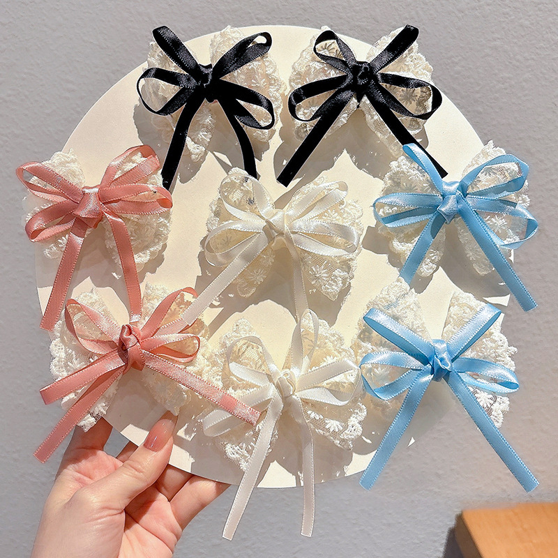 2 szt. Eleganckie spinki do wł – Lace Ribbon Trim recenzja i cena