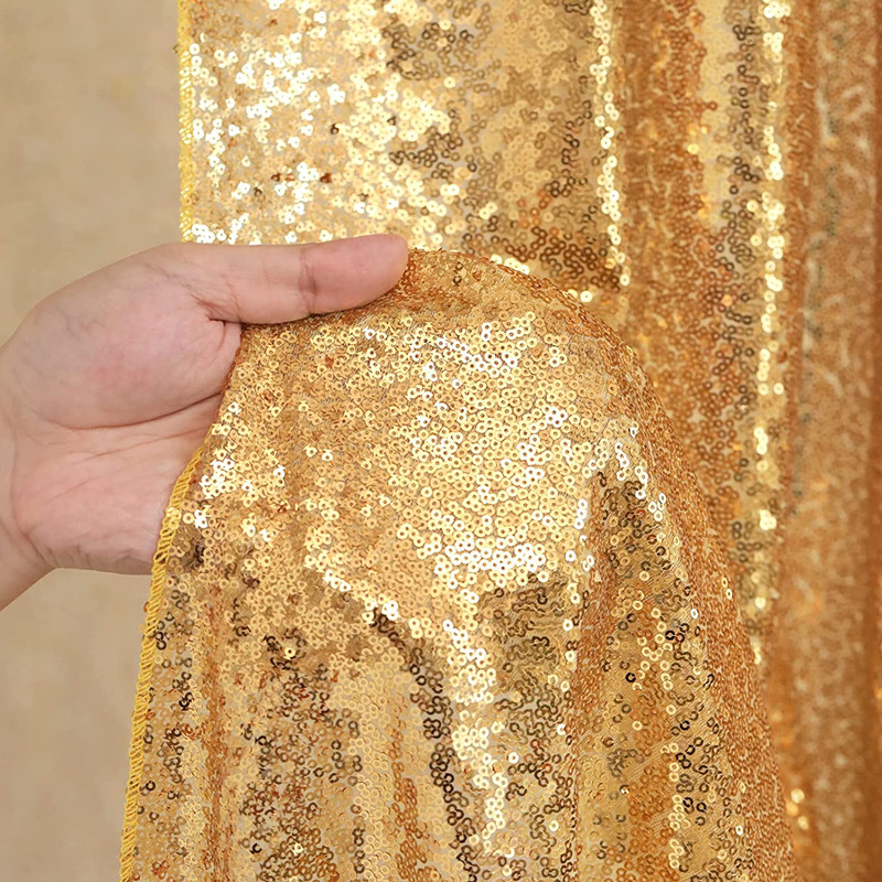 Złote/srebrzyste cekinowe zasł – Sequin Fabric Panel recenzja i cena
