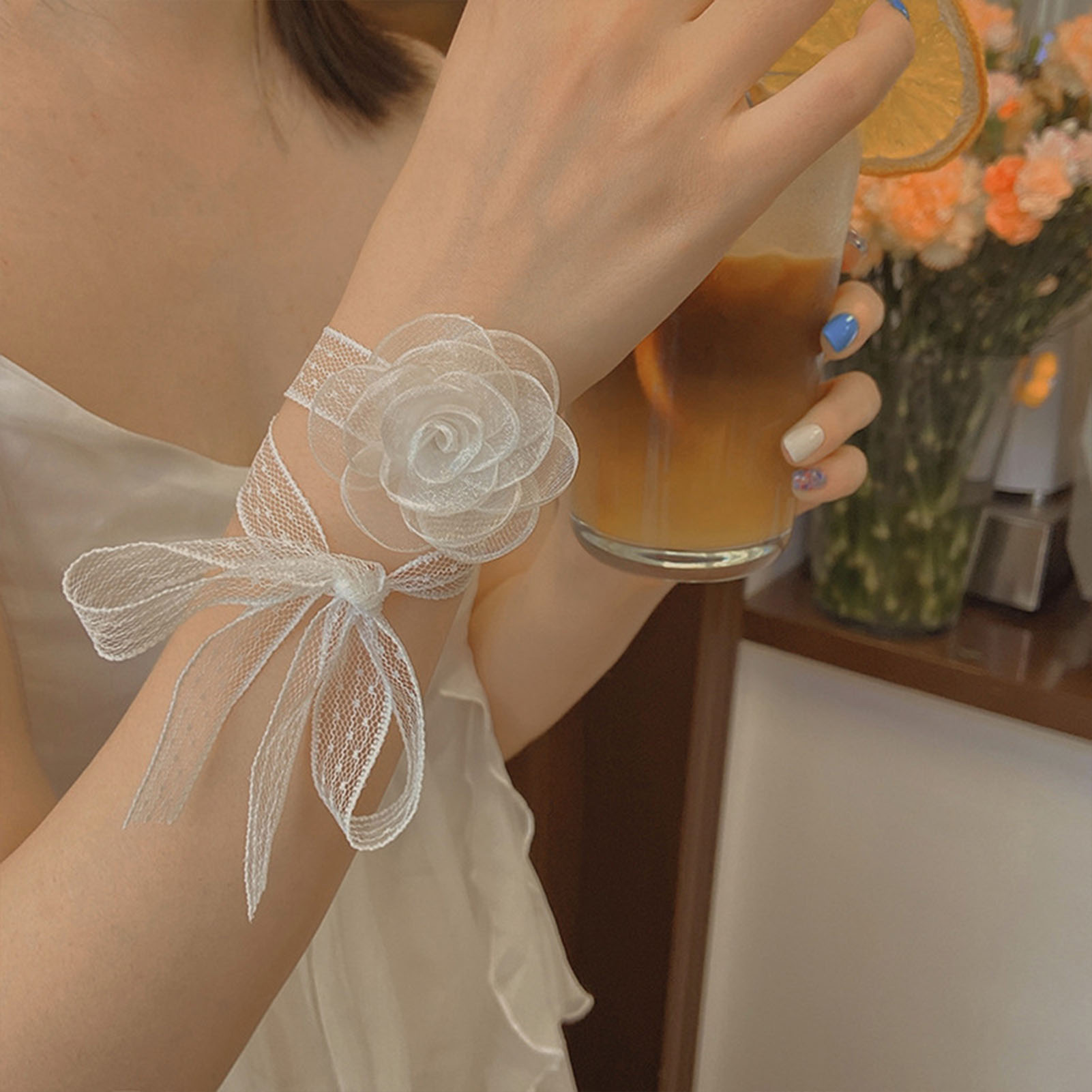 Koronkowa opaska do włosów z r – Lace Ribbon Trim recenzja i cena