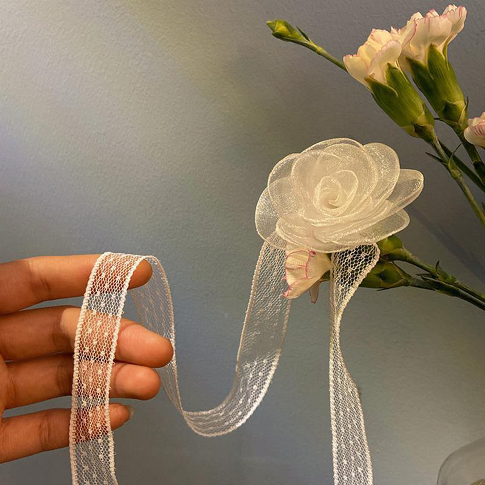 Koronkowa opaska do włosów z r – Lace Ribbon Trim recenzja i cena