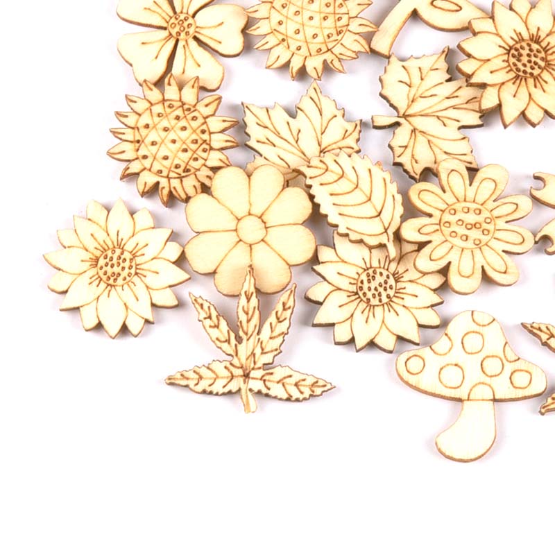 30 sztuk 25-30mm drewno DIY ak – Embellishments For Scrapbooking recenzja i cena
