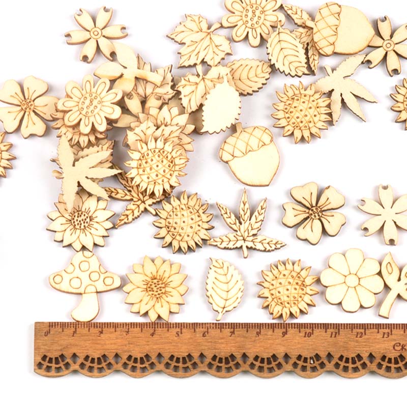 30 sztuk 25-30mm drewno DIY ak – Embellishments For Scrapbooking recenzja i cena