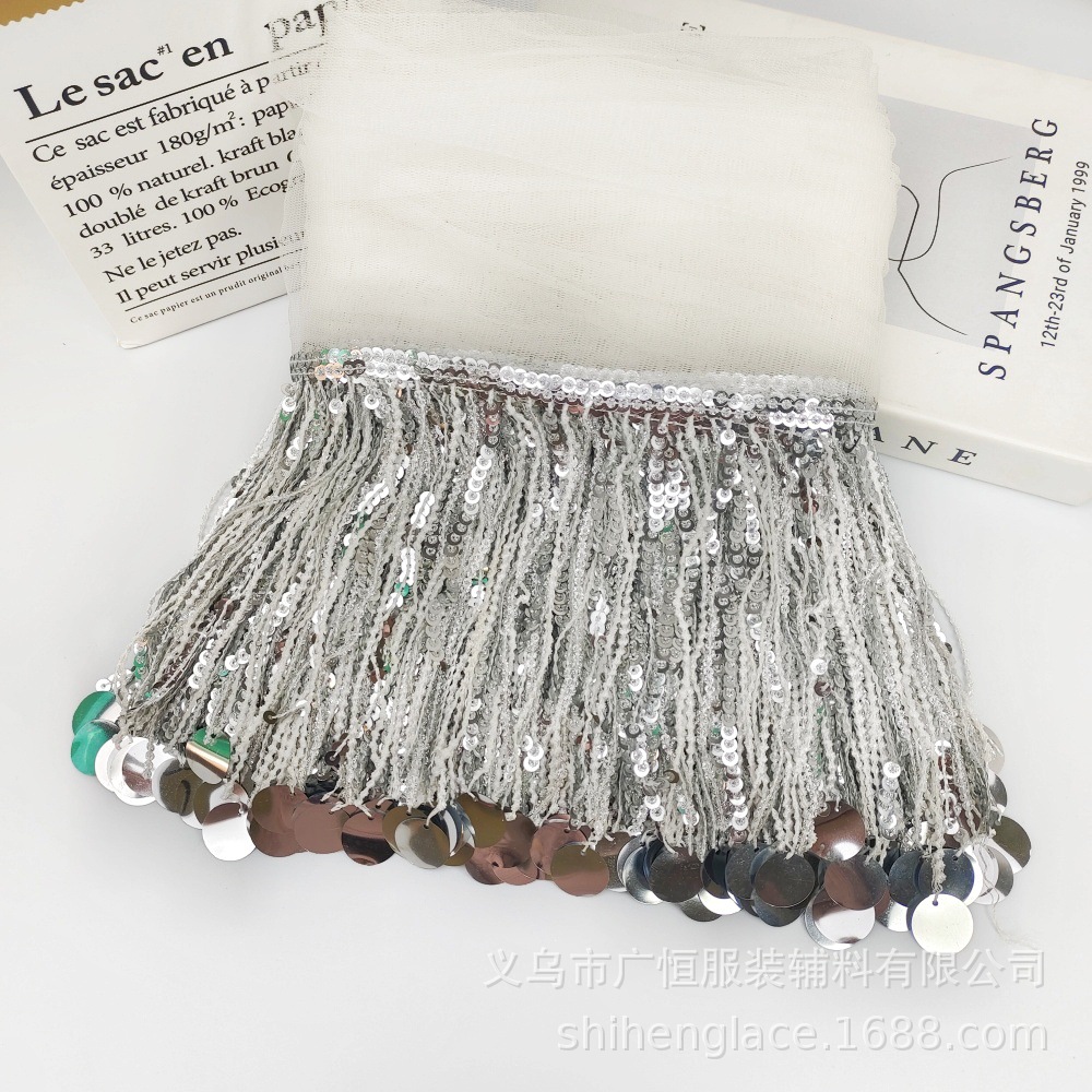 10 jardów cekinowej koronki z  – Fringe Ribbon Sewing recenzja i cena
