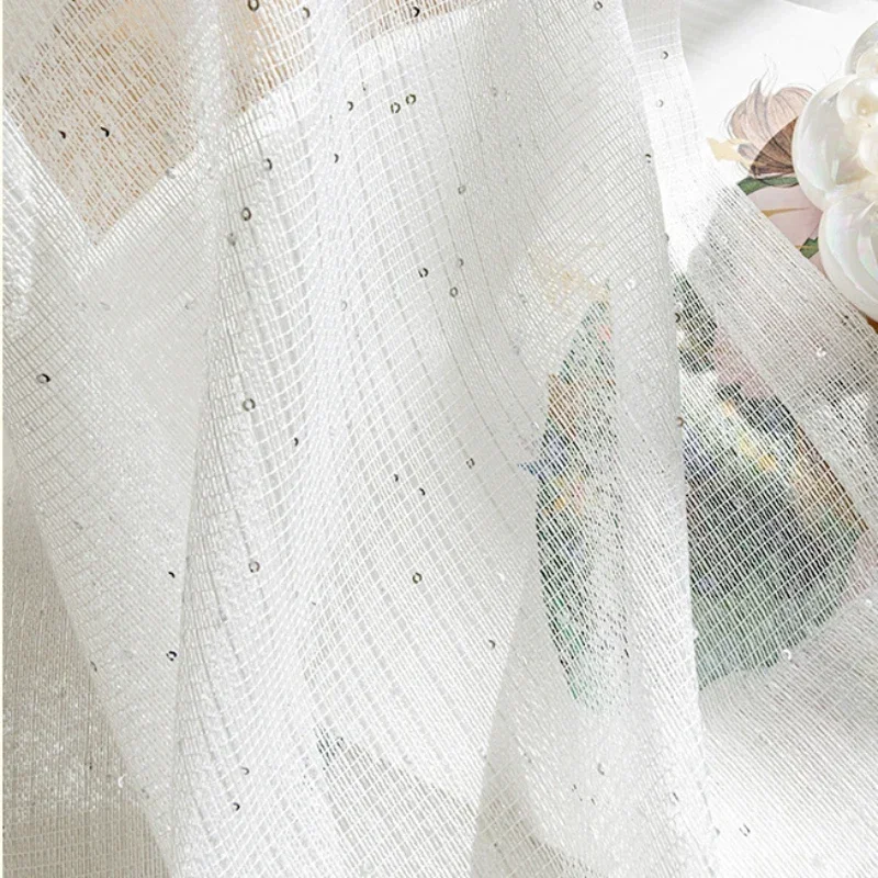 Francuskie Przezroczyste Zasło – Sequin Fabric Panel recenzja i cena