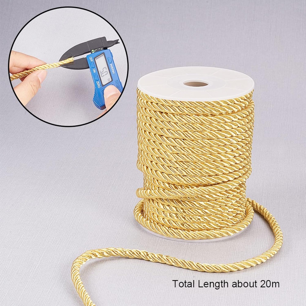 5mm 18 jardów skręconej złotej – Cord Trim Twisted recenzja i cena