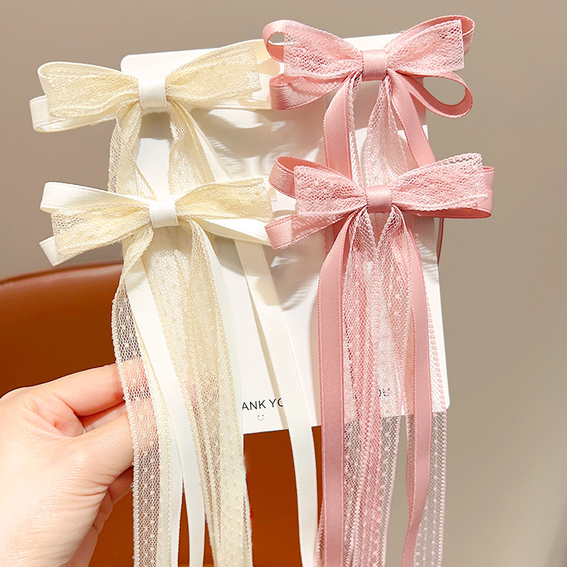 Słodkie dzieci Bowknot spinki  – Tassel Fringe Trim recenzja i cena