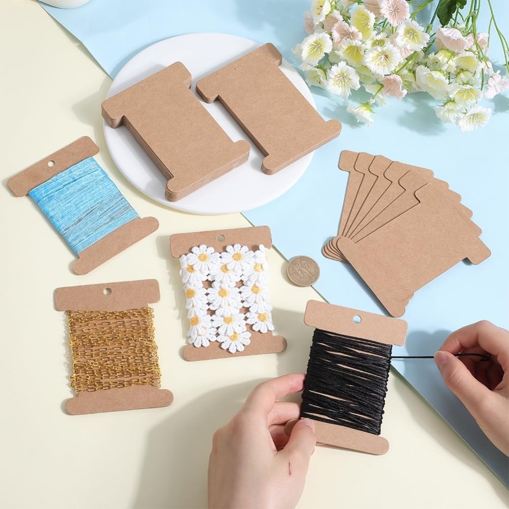50 sztuk kartonowa szpula luze – Organza Ribbon Spool recenzja i cena