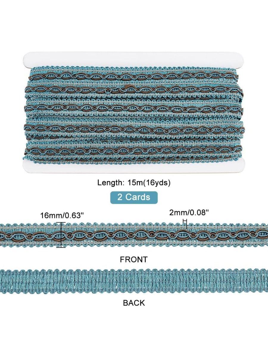 32-metrowy niebieski warkocz d – Fringe Ribbon Sewing recenzja i cena