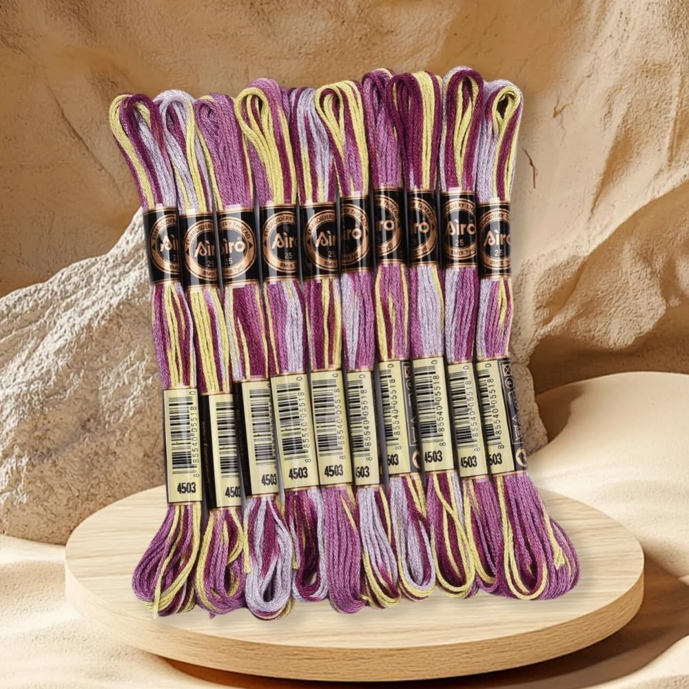 6 nici fioletowa różnokolorowa – Embroidery Embellishments recenzja i cena