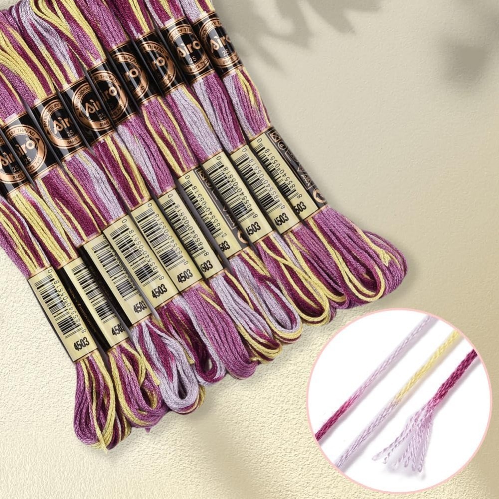 6 nici fioletowa różnokolorowa – Embroidery Embellishments recenzja i cena