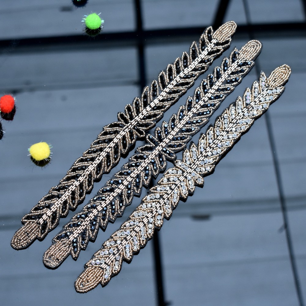 Długie liście liść ręcznie apl – Beaded Trim Fringe recenzja i cena