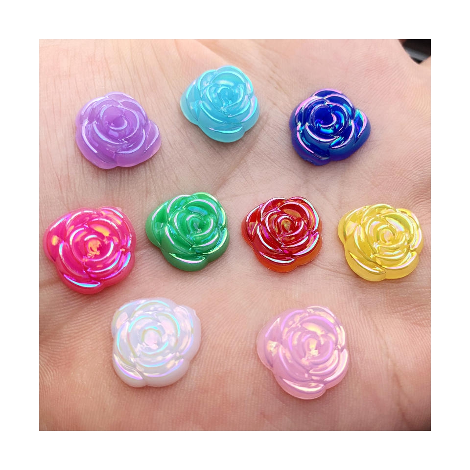 40 szt. 14mm Złote Różane Kwia – Embellishment Glue Craft recenzja i cena