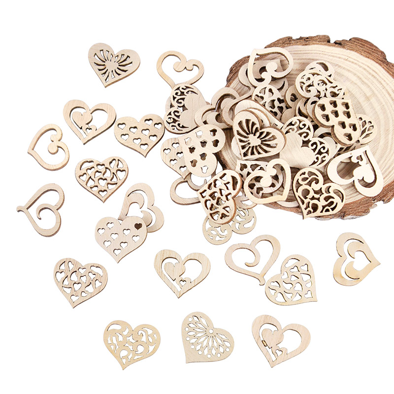 50/100 sztuk wydrążone serce w – Craft Embellishments recenzja i cena