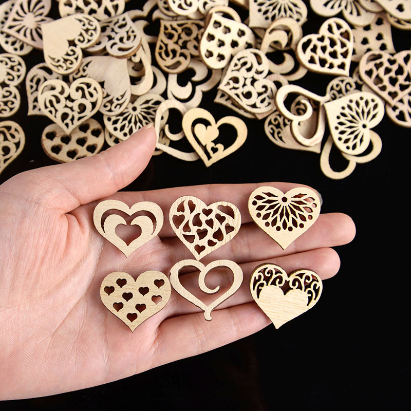50/100 sztuk wydrążone serce w – Craft Embellishments recenzja i cena