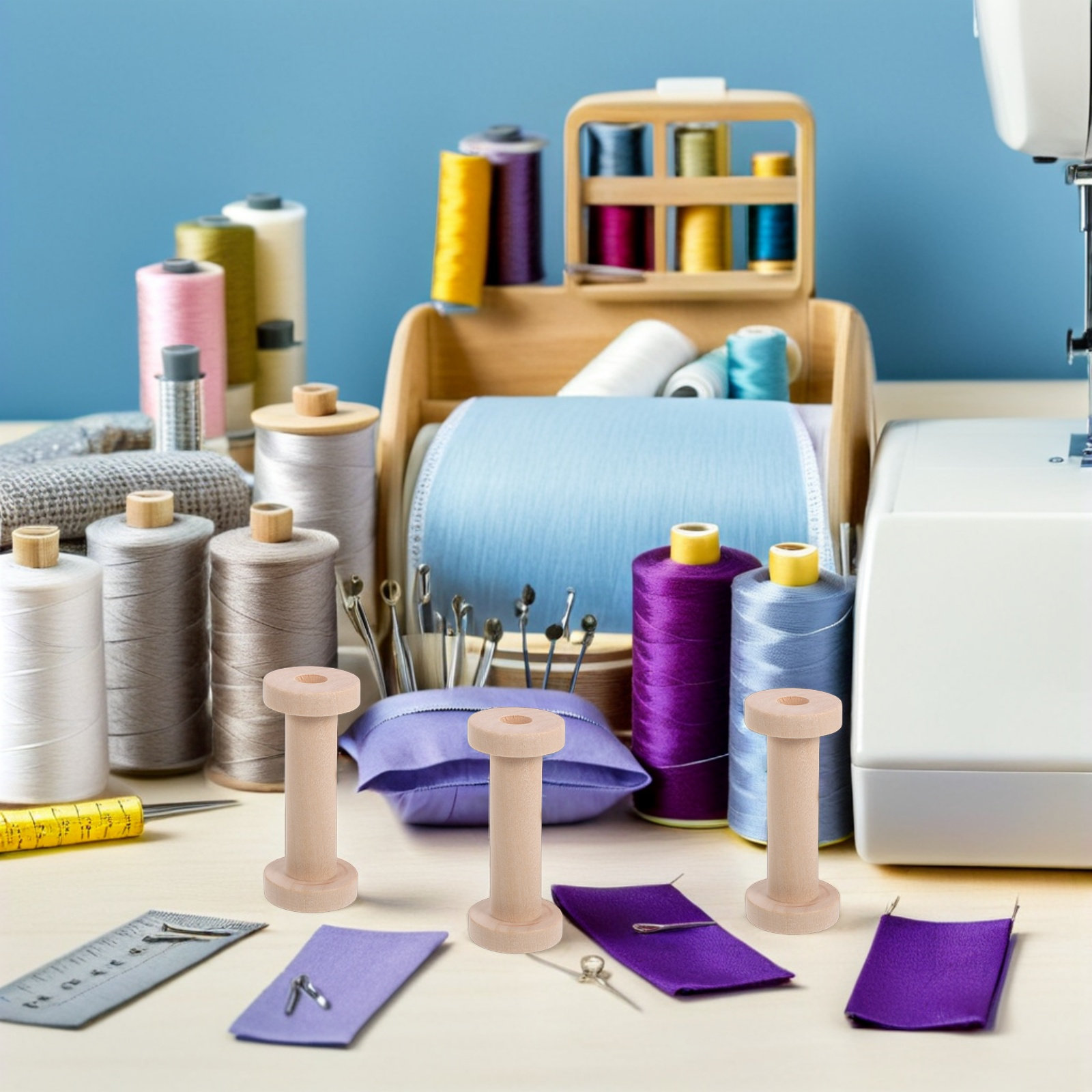 15 szt. Drewniane szpulki z na – Embroidery Craft recenzja i cena