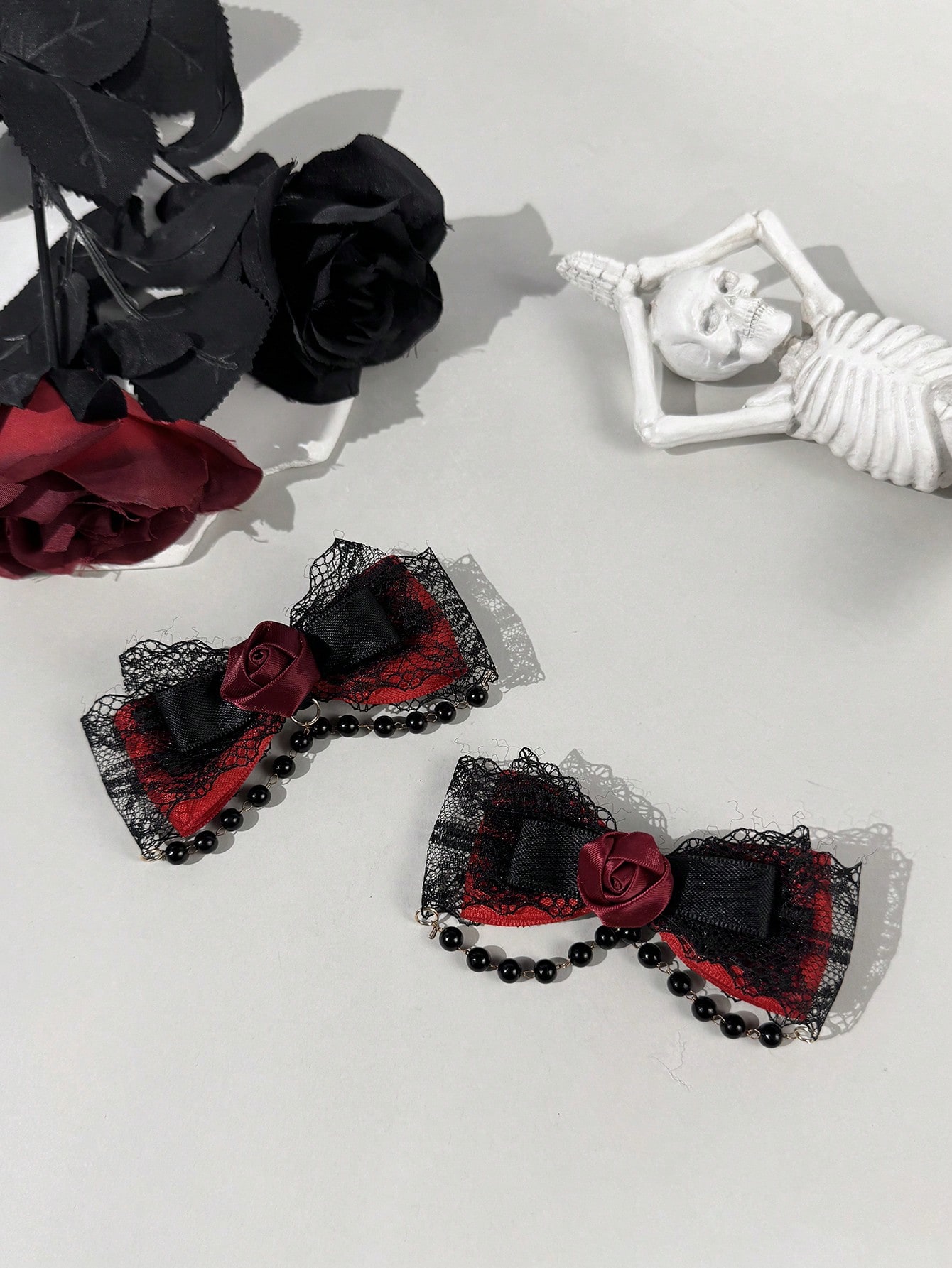 Dwuczęściowa ozdoba do włosów  – Lace Ribbon Trim recenzja i cena