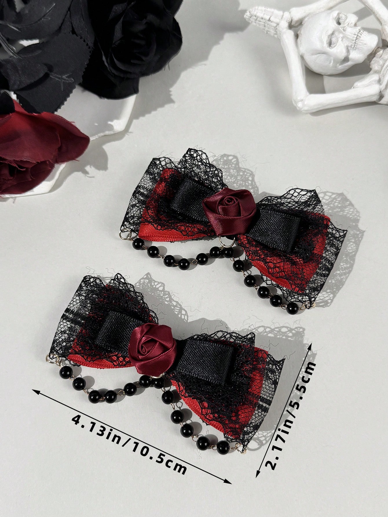 Dwuczęściowa ozdoba do włosów  – Lace Ribbon Trim recenzja i cena