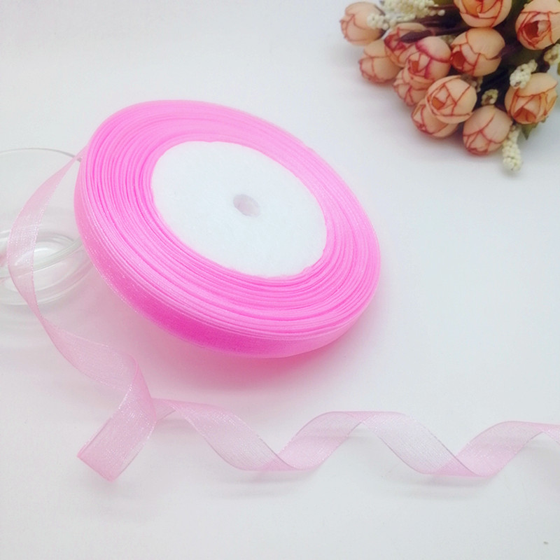 50 jardów 10/20/25mm szpula sa – Organza Ribbon Spool recenzja i cena