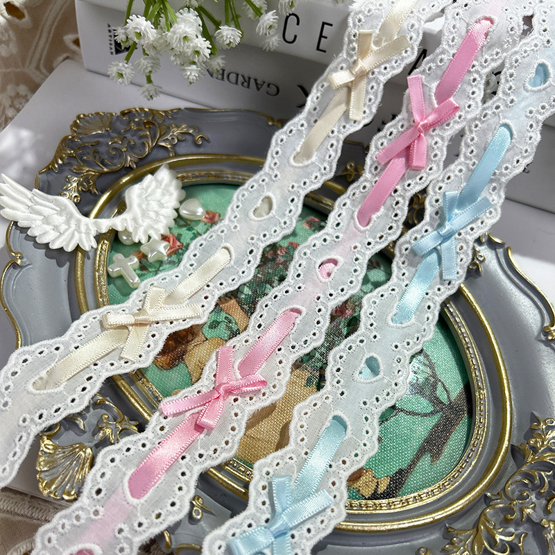 1yard Bow Pleated Lace Lolita  – Lace Ribbon Trim recenzja i cena