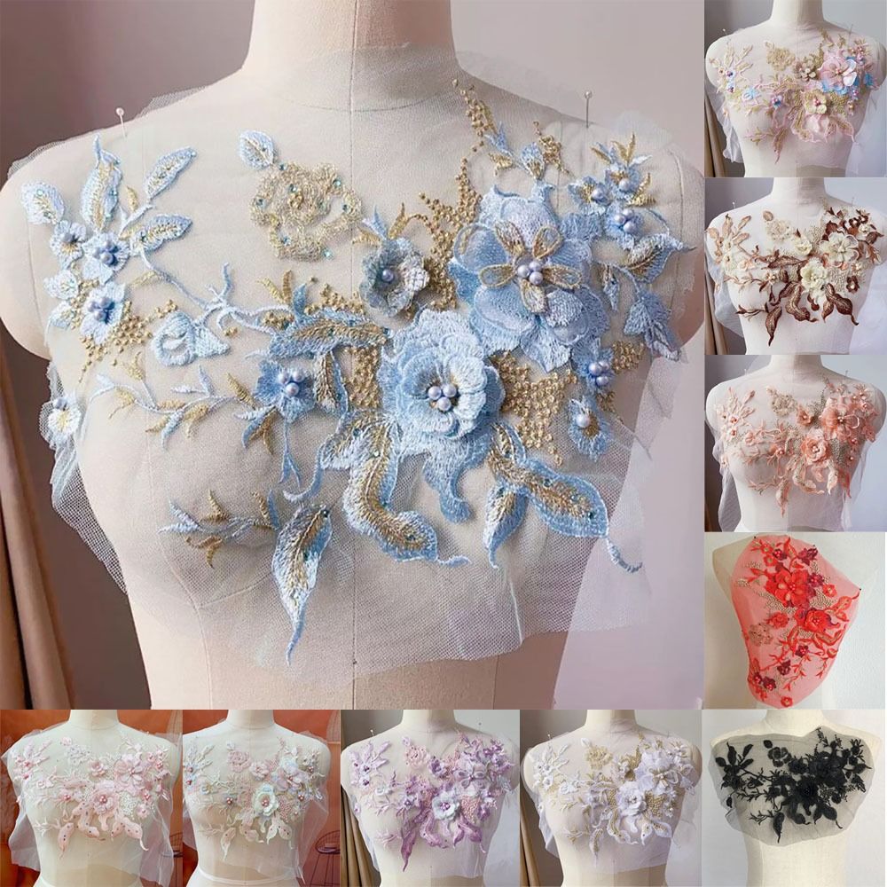 3D kwiaty koronka z koralikami – Embellishments For Scrapbooking recenzja i cena