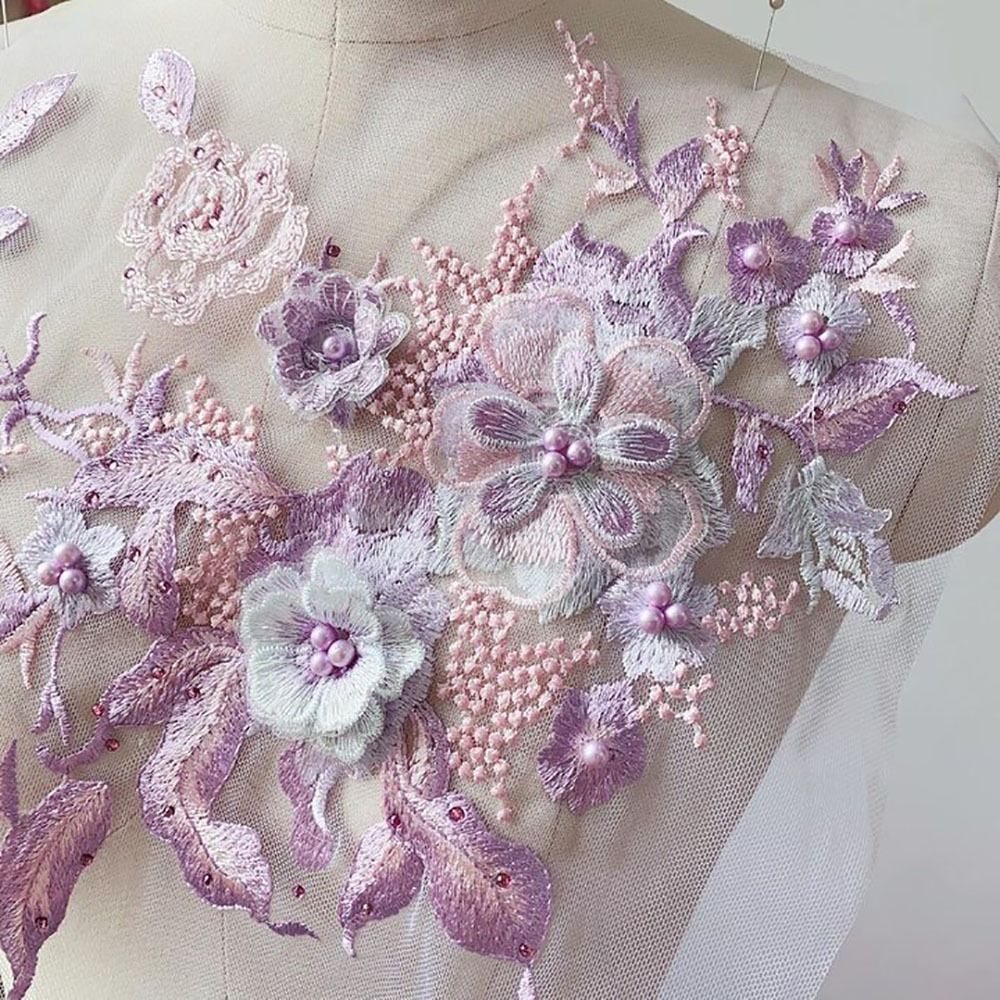 3D kwiaty koronka z koralikami – Embellishments For Scrapbooking recenzja i cena