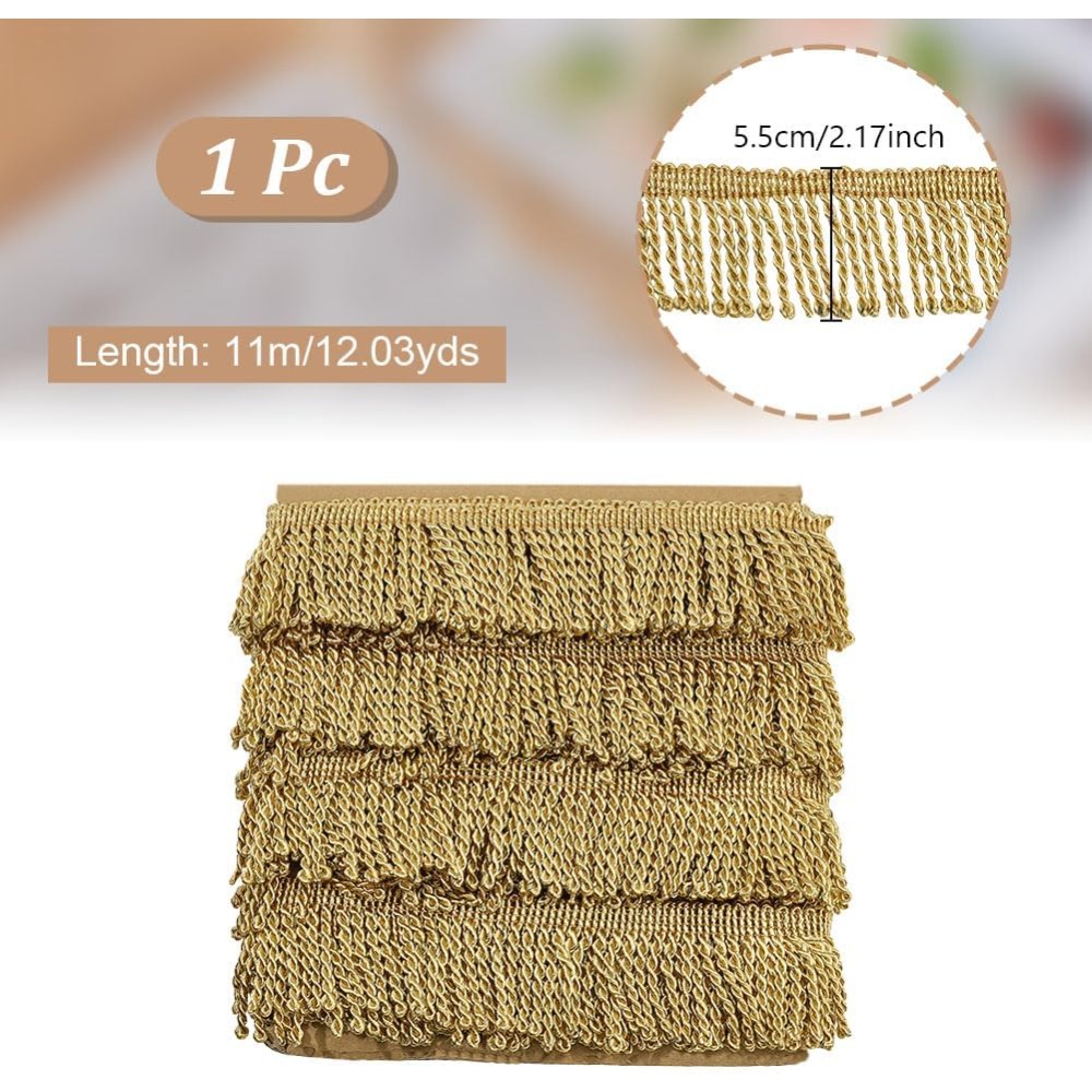 12 jardów x 2,2 cala Frędzle O – Tassel Fringe Trim recenzja i cena