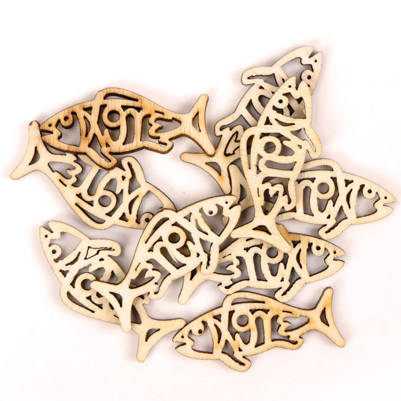 Drewniane słodkie kształty ryb – Embellishments For Scrapbooking recenzja i cena